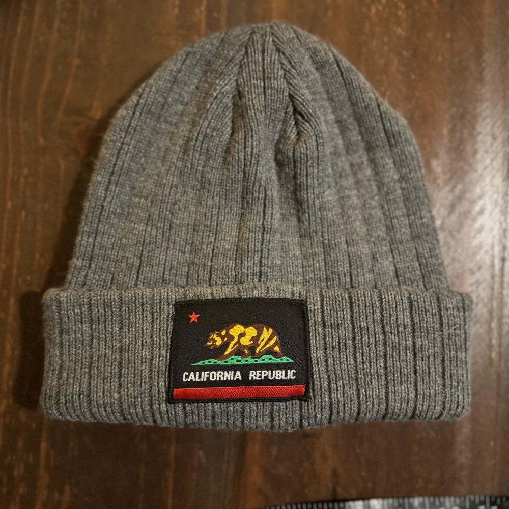 Gray California Republic Beanie